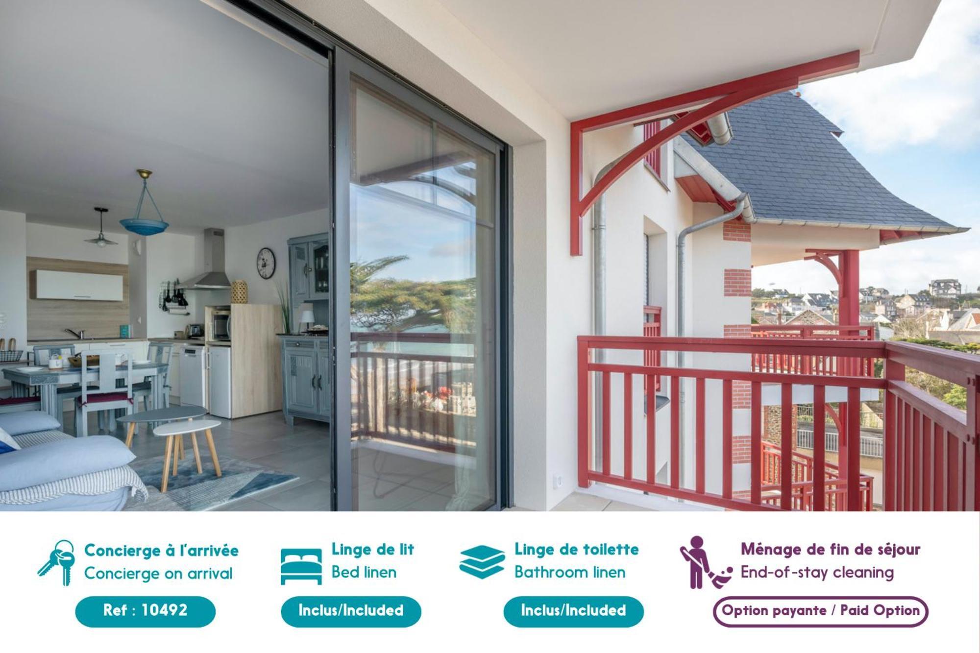 50M Plage, Appartement Vue Mer Pour 3 Pleneuf-Val-Andre Exterior foto